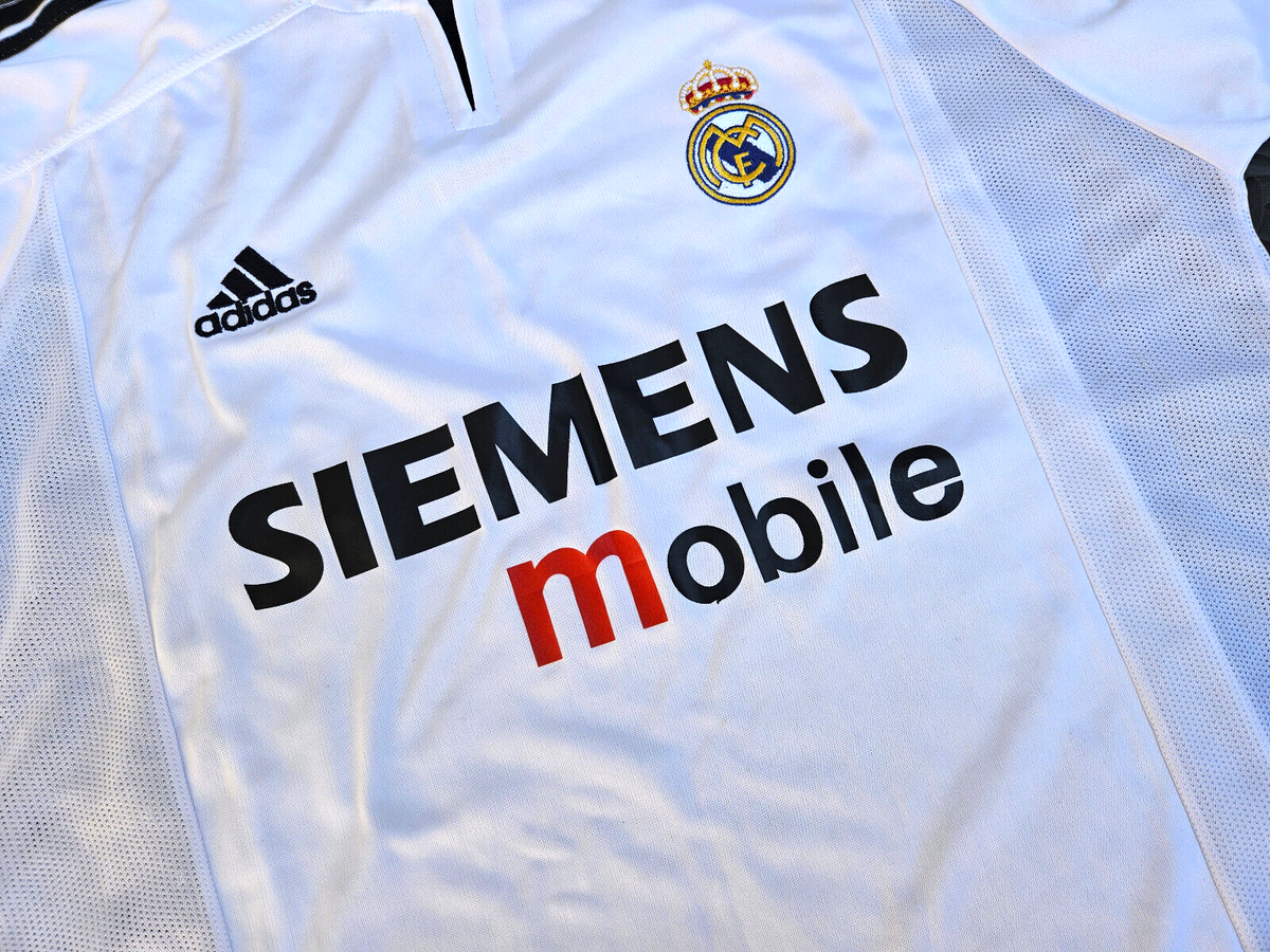 Adidas Real Madrid 2003-04 Siemens Mobile Soccer Football Jersey
