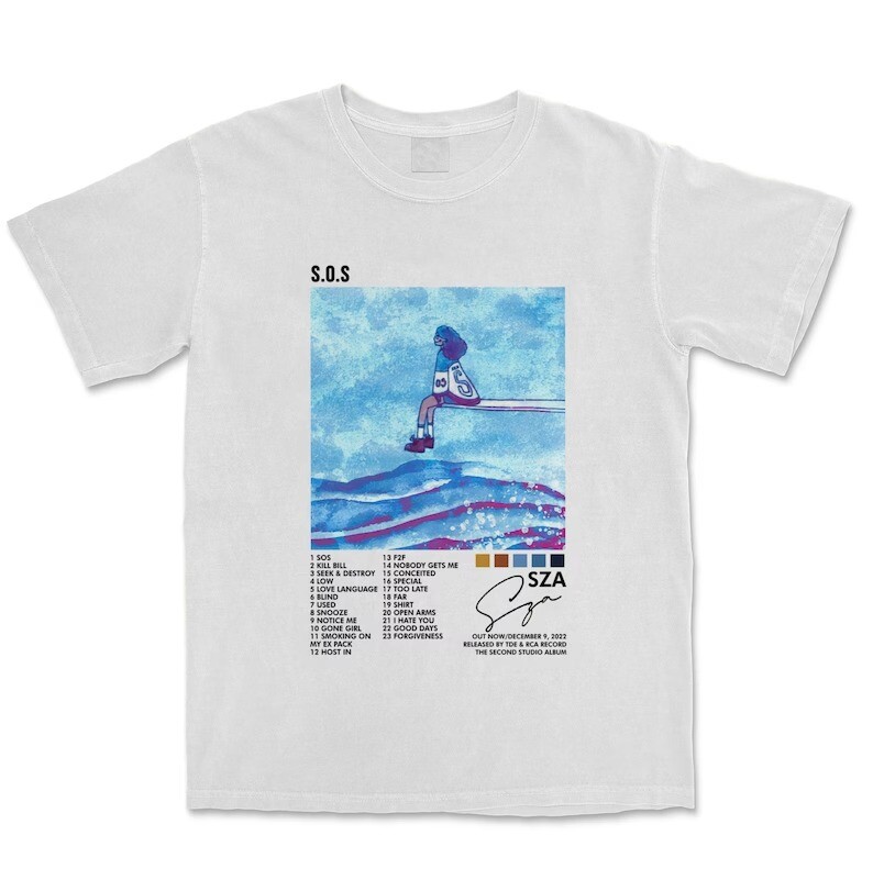 SZA - SOS Album Track List T-shirt, Sza - Good Days Shirt
