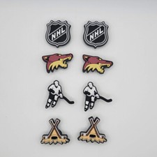 NHL Arizona Coyotes Hockey Team For Crocs Shoe Charms - 8 Pieces