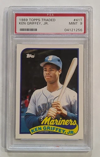 1989 Topps Traded Ken Griffey Jr RC #41T, PSA 9 MINT
