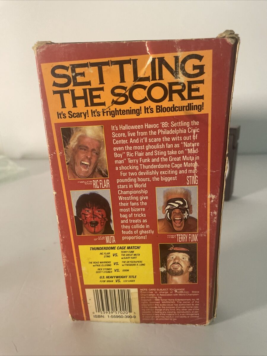 Vintage WCW Halloween Havoc 89 VHS Tape Wrestling Sting Ric Vintage WCW Halloween Havoc 89 VHS Tape Wrestling Sting Ric