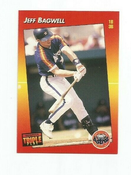 JEFF BAGWELL (Houston Astros) 1992 DONRUSS TRIPLE PLAY CARD #200