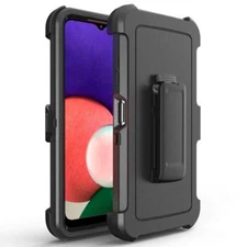 For Samsung Galaxy A22 5G Armor Case Belt Clip Fit Otterbox / Screen Protector