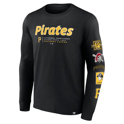 MLB Pittsburgh Pirates Langarm Shirt Fundamental Biblend Strike Long Sleeve
