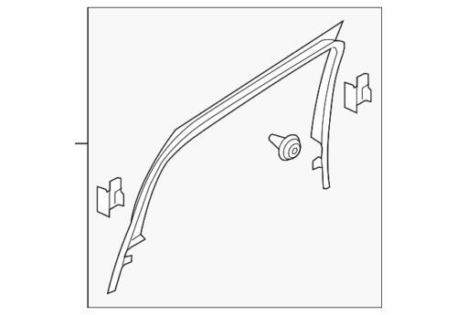 Moldura de ventana para Ford (P/N CJ5Z-7851752-AB)