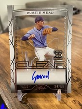 2022 LEAF TRINITY BASEBALL CLEAR CURTIS MEAD ROOKIE/RC AUTO #/99 SSP 🔥📈