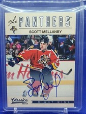 2012-13 Panini Classics Signatures Autographs Scott Mellanby Florida Panthers 