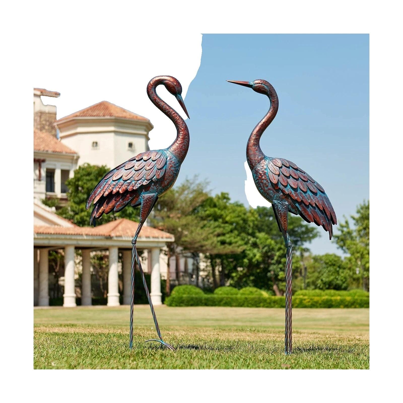 Garden Statues Ornaments & Crane