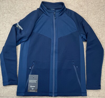 Schoffel Benediktiner Weissbrau Men's Full Zip Blue Pro Fleece Jacket Size XL