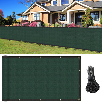Customize Green 5ft Fence Privacy Screen Premium Anti UV Mesh Cover 180GSM
