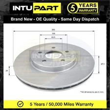 Fits Ford Mondeo 2000-2007 Jaguar X-Type 2001-2009 Intupart Front Brake Disc #1