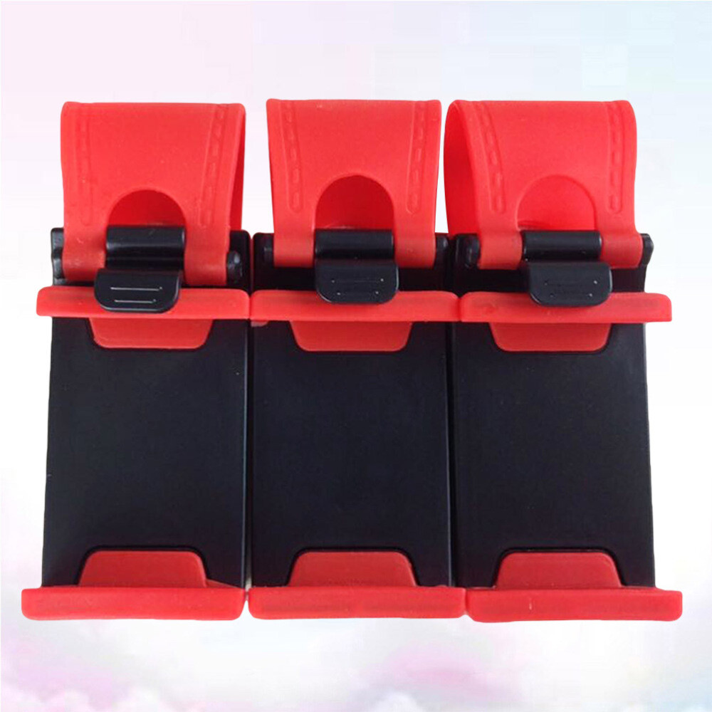 3Pcs Cell Phone Car Mount Table Stand Wheel Holder Steering