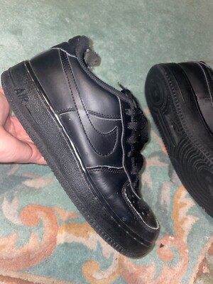 Nike Air Force Schwarz Größe 38,5 , AF1, Leder, sneaker