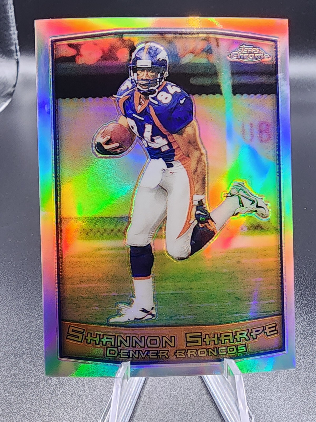 1999 Topps Chrome Refractor Shannon Sharpe #12 HOF