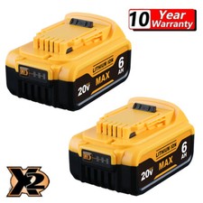 2Pack For Dewalt DCB205 20V Max Lithium-Ion Compact 6.0AH Battery DCB184 DCB200