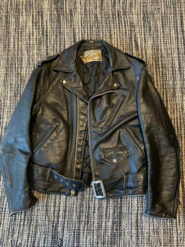 Schott Perfecto Leather Riders Jacket One Star 70's Vintage Size 38 Made in USA - Afbeelding 1 van 9