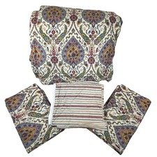 Lauren Ralph Lauren Medallion Paisley King Comforter Set Reversible W/ Bedskirt