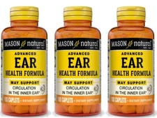 Mason Natural Advance Ear Health Natural Ear Support Supplement 3 x 100 Caplets