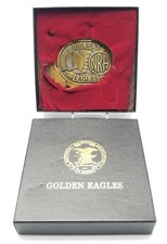 NRA National Rifle Association GOLDEN EAGLES Belt Buckle Made in USA