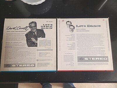 David Carroll His Orchestra Lets Dance LP Record Mercury SR 60001