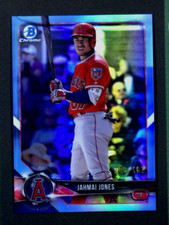 Jahmai Jones 2018 Bowman Chrome Draft Sky Blue Refractor /402 ANGELS