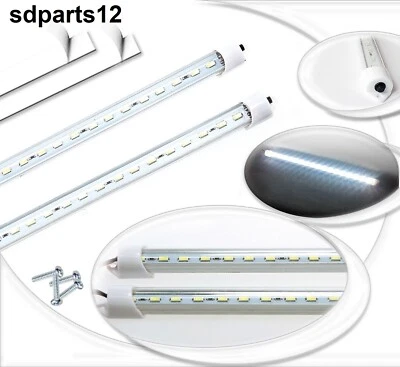 2 Barres Lumineuses Intérieure 24 LED 12V avec Interrupteur Voiture Cuisine 32cm - Photo 1/4