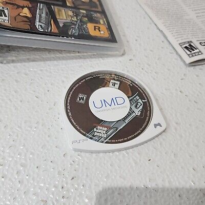 Grand Theft Auto GTA Liberty City Stories Sony PSP COMPLETE Map/Manual  TESTED 827307930065