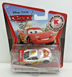 Disney Pixar Cars 2 Lightning McQueen Silver Metallic Finish Toy Car 746775256821 | eBay
