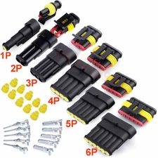 2/3/4/5/6Pin Way Car Motorcycle Sealed Waterproof Electrical Wire Connector Plug