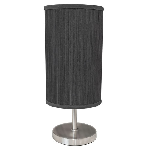 Black Fabric String Shade Table Lamp Bedside Lamp Reading Lamp - Picture 3 of 5