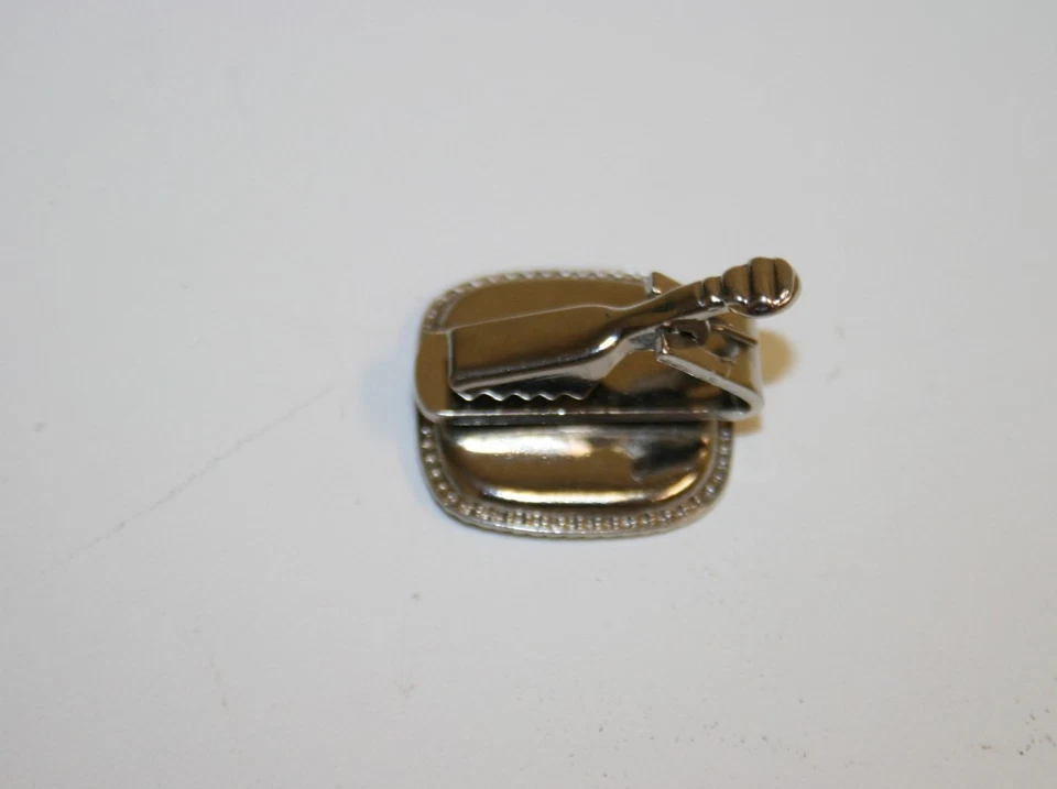 WOW Vintage Beautiful Men's Dress Abalone Shell MOD Tie Clasp Bar RARE - Image 4 of 4