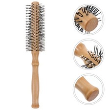 Wood Handle Scalp Massage Comb Hair Comb Round Hair Brush Hairstyling 23 cm