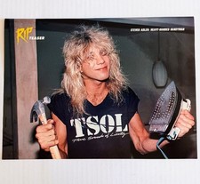 GUNS N ROSES~STEVEN ADLER~1989 POSTER~VINTAGE FULL PAGE MAGAZINE PINUP CLIPPING