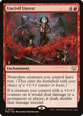 Uncivil Unrest [March of the Machine Commander] #35 NM MTG