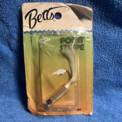 Vintage Betts 108-1 Pop-N-Stripe Bug Pearl White Size 1/0 NOS