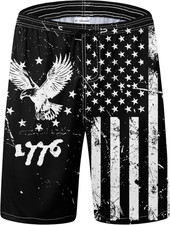 Mens Swim Trunks Quick Dry Board Shorts with Mesh Lining, Breathable Surf Beach