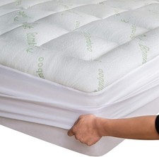 Full Mattress Topper Thick Cooling Pillow Top Mattress Pad for Back Pain Relief