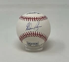 Nolan Ryan Autographed Texas Rangers New York Mets HOF Logo ROML Baseball JSA