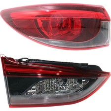 Tail Light Set For 2016-2017 Mazda 6 Left Inner And Outer Clear Red Smoked Led