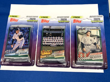 (3) 2020 Topps Series 1 Blister 3 Packs w/ GREEN Decades Best NY Yankee's Cards