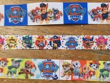 15 Yds Mixed Lot Paw Patrol Inspired Grosgrain Ribbon with All Pups