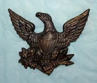 ANTIQUE  c1830s US INFANTRY HAT PLATE / INSIGNIA