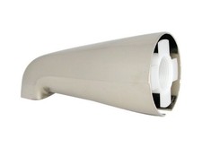 Brushed Nickel Universal Tub Spout Easy Installation No Diverter Durable Design