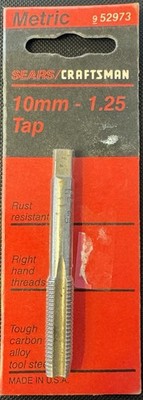 New Vintage Craftsman Tap  10mm x 1.25  USA 952973 52973 Carbon Alloy Metric