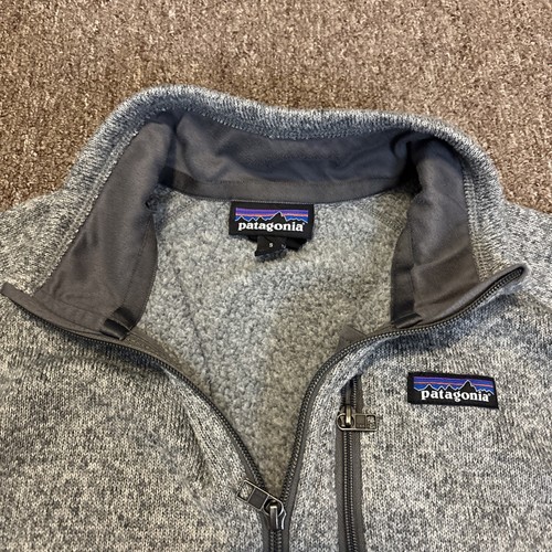 Patagonia Better Sweater Fleece Jacket Men's Size Small Gray 1/4 Zip Style 25523 - Picture 2 of 8