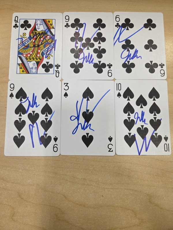 Penn+ Teller Signed Autographed Rare Playing Cards Lot