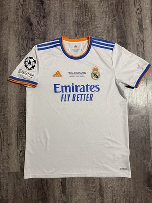 Karim Benzema Real Madrid 2021/22 Adidas Jersey Final 2022 Size Large GQ1359