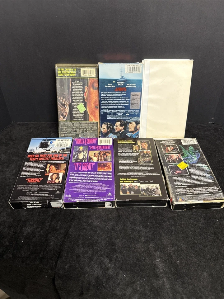 Halloween Horror Thriller Si Fi Movie Lot Of 7 VHS 🪦💀, Jaws, Arachnophobia Foto 4 de 4