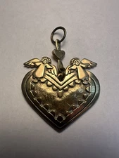 Jeep Collins JEC Brass Angels & Heart Pendant 1.5”