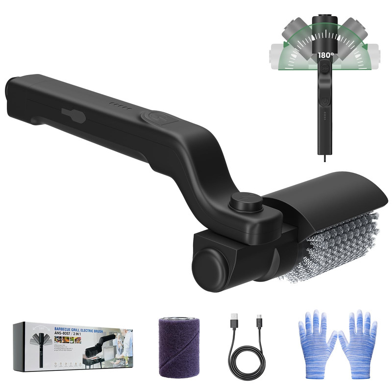 Kawbiyj Electric Grill Brush For Outdoor Grillcordless Rechargeable Grill